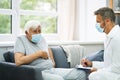 Doctor Talking To Elderly Patient Royalty Free Stock Photo