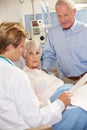 Doctor Talking To Senior Couple On Ward Royalty Free Stock Photo