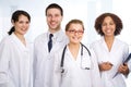Doctor and team Royalty Free Stock Photo
