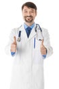 Doctor with thumbs up Royalty Free Stock Photo