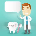 Doctor with tooth health concept Royalty Free Stock Photo