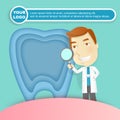 Doctor with tooth health concept Royalty Free Stock Photo
