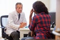 Doctor Treating Female Patient Suffering With Depression Royalty Free Stock Photo