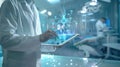 The doctor using digital tablet. AI generated Royalty Free Stock Photo