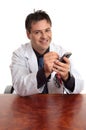 Doctor using a PDA Royalty Free Stock Photo