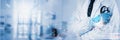 Doctor Using System Analysis treatment Healthcare Patient, Data Network via Cloud, Digital Healthcare with artificial intelligence