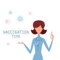 Doctor and Vaccination Time