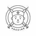 doctor vaccine of icon