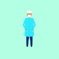 Doctor, vecto illustration in flat design