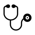 Doctor vector thin line icon Royalty Free Stock Photo