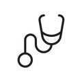 Doctor vector thin line icon Royalty Free Stock Photo