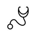 Doctor vector thin line icon Royalty Free Stock Photo