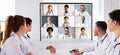 Doctor Video Conference Team Conference Royalty Free Stock Photo