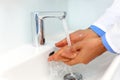 Doctor Washes Hands Before Medical Work. Dental Clinic Royalty Free Stock Photo