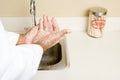 Doctor washing his hands