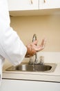 Doctor washing his hands