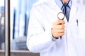 Doctor in white labcoat with stethoscope
