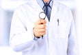 Doctor in white labcoat with stethoscope