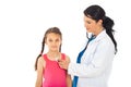 Doctor woman checkup girl patient Royalty Free Stock Photo