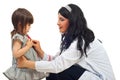 Doctor woman checkup little girl Royalty Free Stock Photo