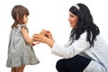 Doctor woman with little girl Royalty Free Stock Photo