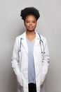 Doctor woman with stethoscope around her neck. Healthcare and medical concept Royalty Free Stock Photo