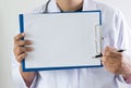 Doctor workhard patient and notes medical copy space Royalty Free Stock Photo