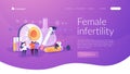 Infertility landing page concept Royalty Free Stock Photo