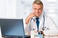 Doctor working in office Royalty Free Stock Photo