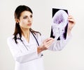 Doctor with x-ray Royalty Free Stock Photo