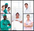 Doctors attending to a patient smiling Royalty Free Stock Photo