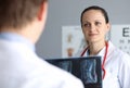 Doctors at clinical office Royalty Free Stock Photo