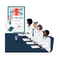 doctors confer, study, hold a conference, training or cosilium Royalty Free Stock Photo