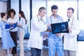 Doctors examining an x-ray in hospital Royalty Free Stock Photo