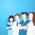 Doctors group, Happy medical team Royalty Free Stock Photo