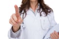 Doctors hand pointing at something Royalty Free Stock Photo