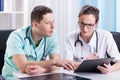 Doctors are having discussions Royalty Free Stock Photo