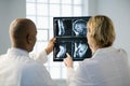 Doctors looking at xray. Royalty Free Stock Photo