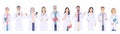 Doctors male and female characters Royalty Free Stock Photo