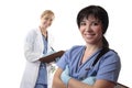 Doctors or nurses Royalty Free Stock Photo