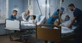 Doctors and nurses dealing with patients in hospital Royalty Free Stock Photo