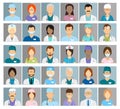 Doctors and nurses profile vector icons. Surgeon and therapist, oculist and nutritionist avatars