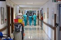 Doctors and nurses to consult in the corridors Royalty Free Stock Photo