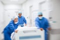 Doctors rushing patient to surgery Royalty Free Stock Photo