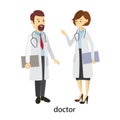 Doctors staff couple.