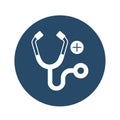 Doctors stethoscope Vector Icon easily modify.