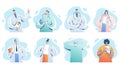 Doctors team. Medical staff doctor nurse therapist surgeon professional hospital workers, group of medics. Royalty Free Stock Photo