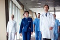 Doctors team walking Royalty Free Stock Photo