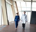 Doctors team walking Royalty Free Stock Photo