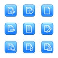 Document 2 web icons Royalty Free Stock Photo